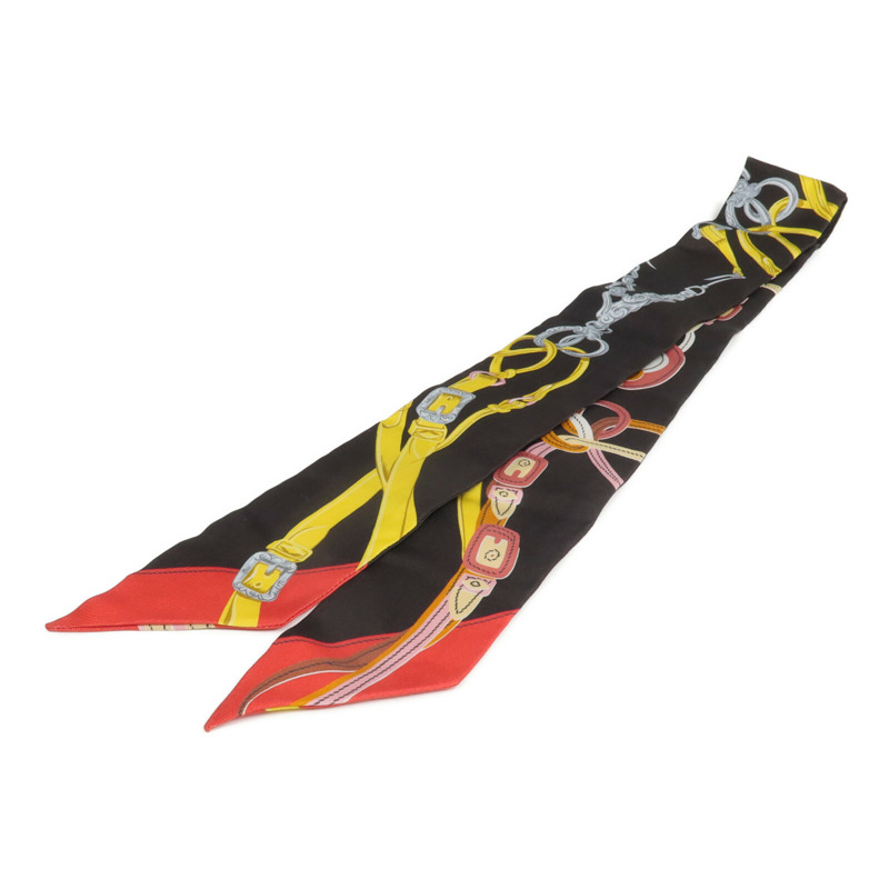 HERMES 絲質Twilly絲巾-1