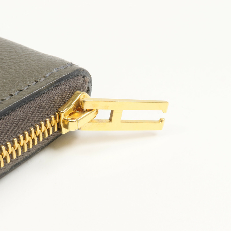 HERMES Evercolor皮革Zipengo H Compact Card Case卡片套Vert de Gris-12