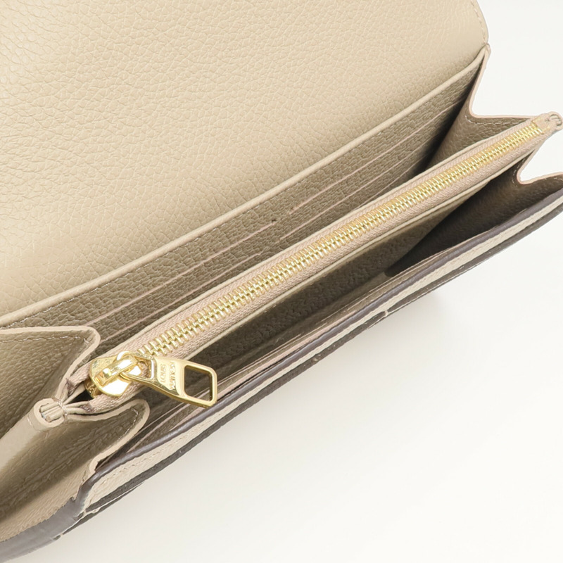 LOUIS VUITTON Monogram Empreinte Sarah Long Wallet長錢包-11