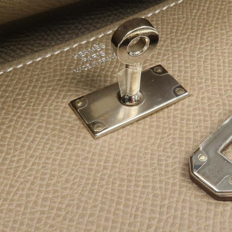 HERMES Epsom皮革Kelly Wallet長錢包Etoupe-15