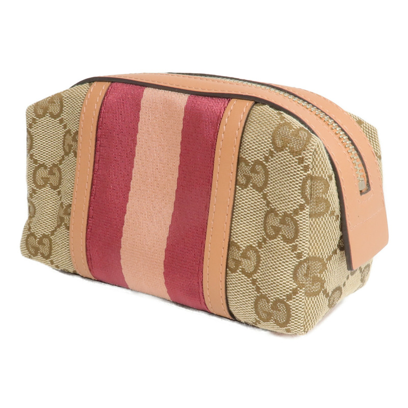 GUCCI 帆布/皮革Pouch手拿包-2
