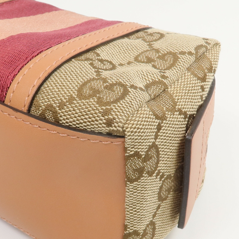 GUCCI 帆布/皮革Pouch手拿包-4