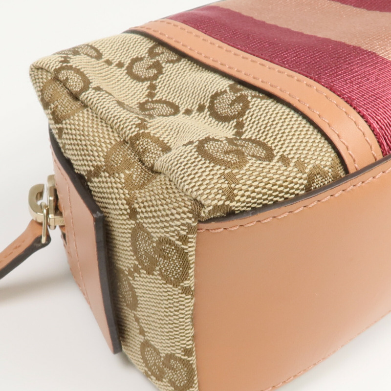 GUCCI 帆布/皮革Pouch手拿包-5