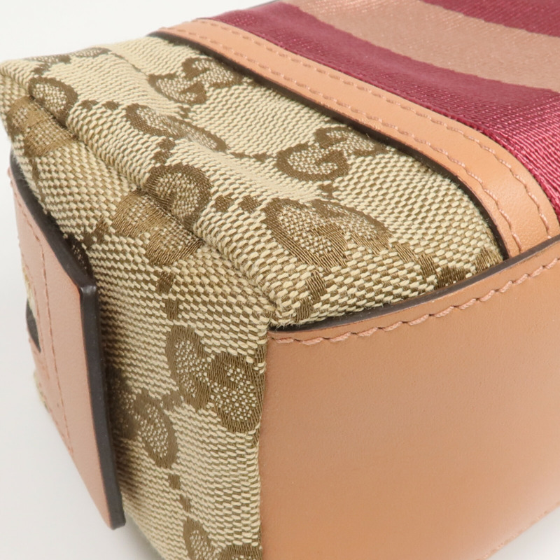GUCCI 帆布/皮革Pouch手拿包-7