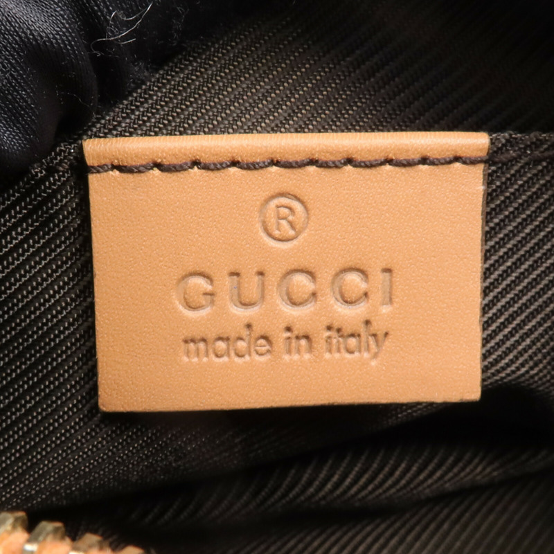 GUCCI 帆布/皮革Pouch手拿包-10