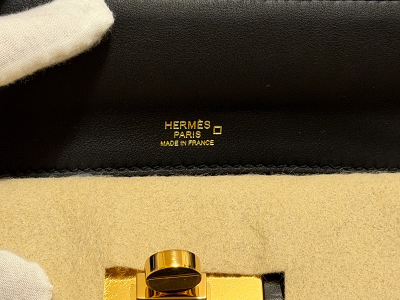 選稀有選特色HERMES 2424/大全配盒裝緞帶防塵袋/Z刻黑色29/-19