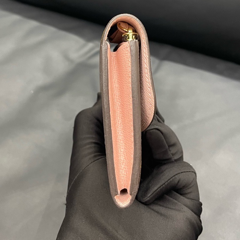 LV路易威登粉色豆豆錢包 尺寸:19cm*10cm  年份:18年  附件：無-3