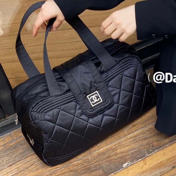 🌷Chanel 旅行包行李包｜經典花紋✦fufu style 精品✦ 氣質款｜單肩包.手提包-3