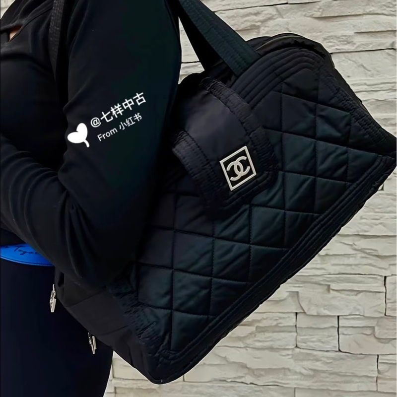 🌷Chanel 旅行包行李包｜經典花紋✦fufu style 精品✦ 氣質款｜單肩包.手提包-8