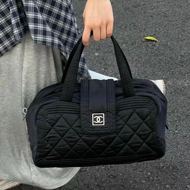 🌷Chanel 旅行包行李包｜經典花紋✦fufu style 精品✦ 氣質款｜單肩包.手提包-9
