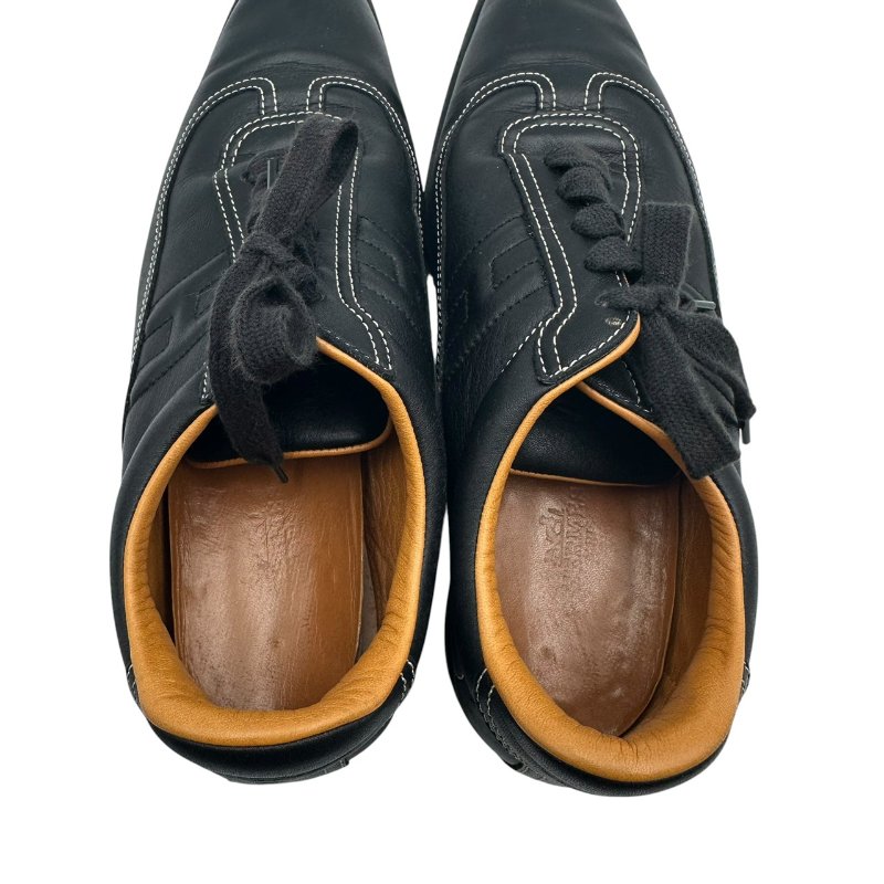 【美收精品】HERMES C-398Quick H Logo 皮革運動鞋【隔月月中將轉賣至日本 上架期限30天】-6
