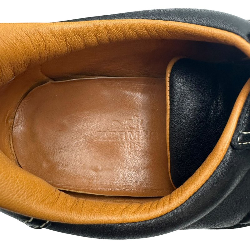 【美收精品】HERMES C-398Quick H Logo 皮革運動鞋【隔月月中將轉賣至日本 上架期限30天】-7