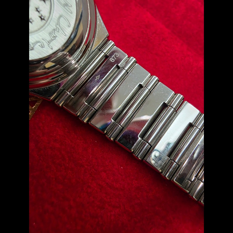 真品 OMEGA 歐米茄 珍珠母貝自動機芯鑽錶 原裝盒裝保單齊-19