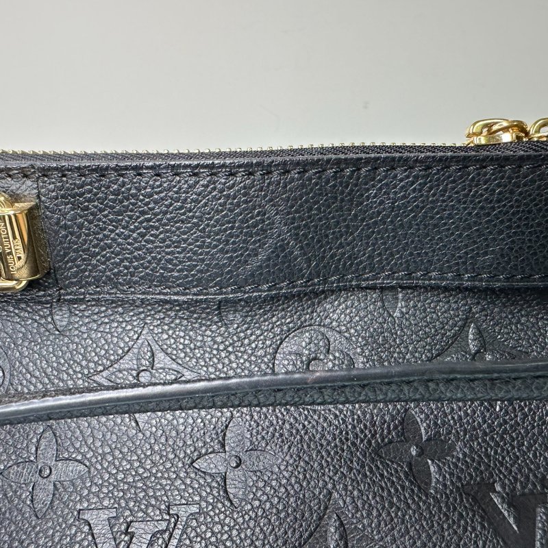 LV Bastille MM全皮老花壓紋托特包-9