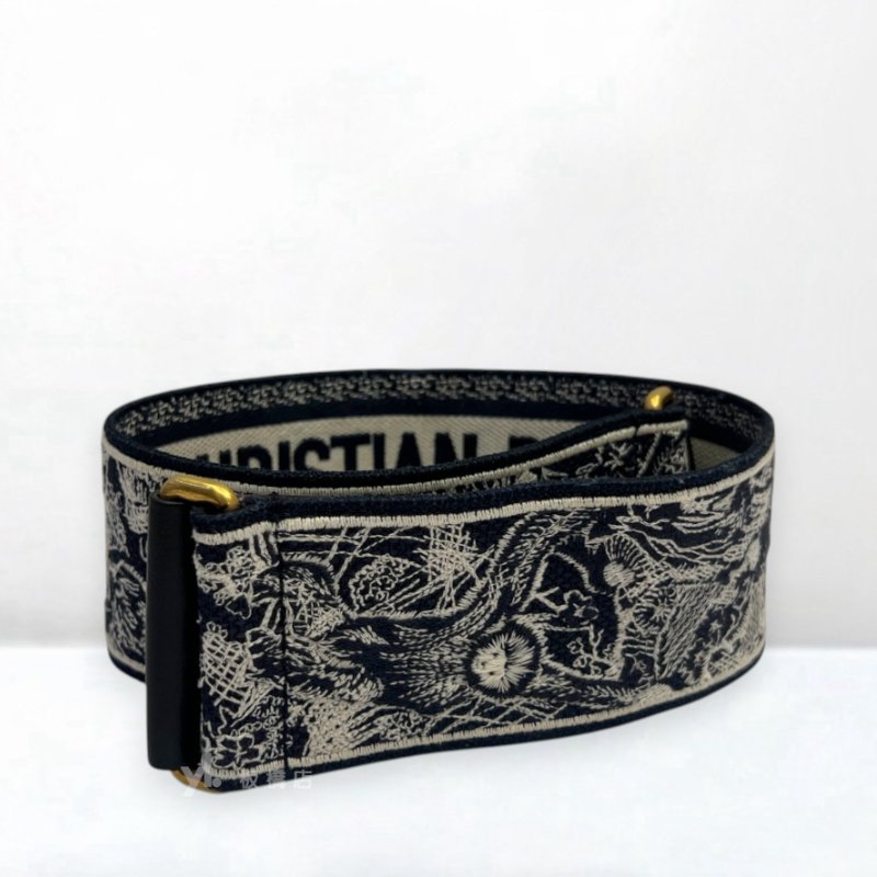 S5431-Dior 動物系列刺繡寬版背帶-4
