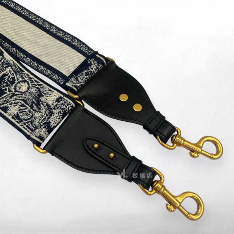 S5431-Dior 動物系列刺繡寬版背帶-5