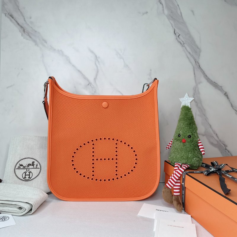 HERMES 全新橘色Neo Evelyne 29-0