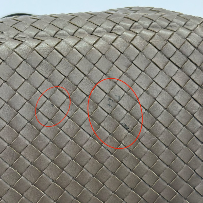 BOTTEGA VENETA 寶緹嘉 棕色編織拼蟒蛇皮革INTRECCIATO手提包-8