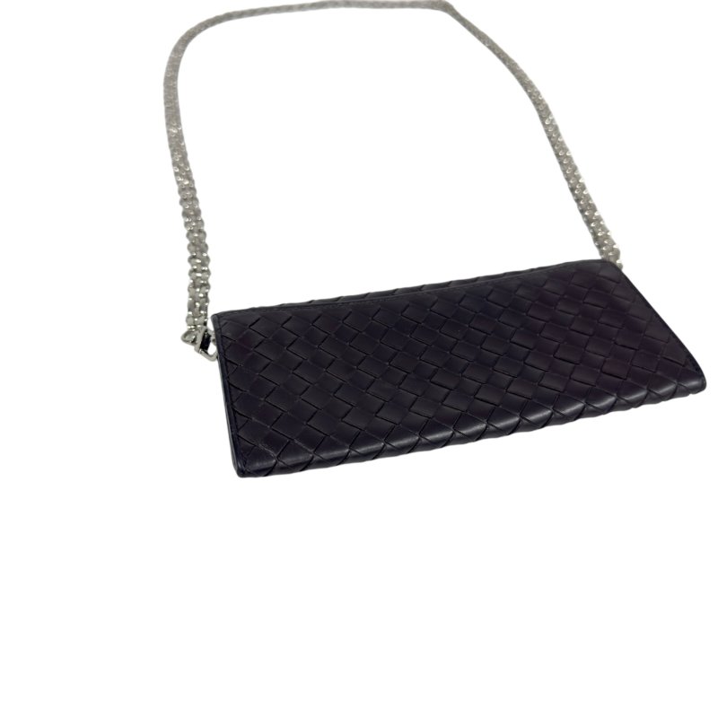 BOTTEGA VENETA *自加鏈＞送無品牌扣＋無品牌鏈帶* 織皮 斜揹袋-5