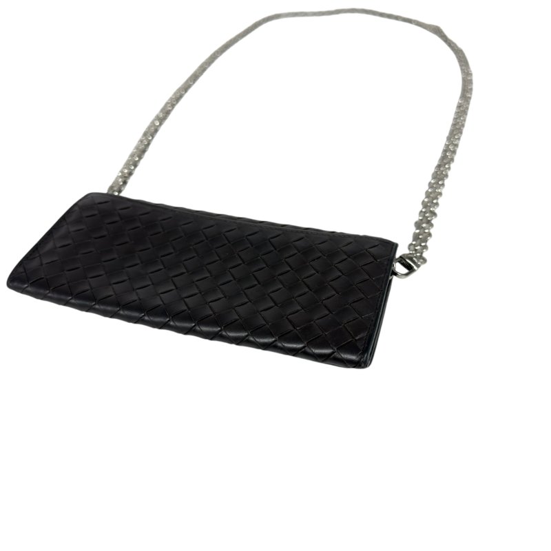 BOTTEGA VENETA *自加鏈＞送無品牌扣＋無品牌鏈帶* 織皮 斜揹袋-6