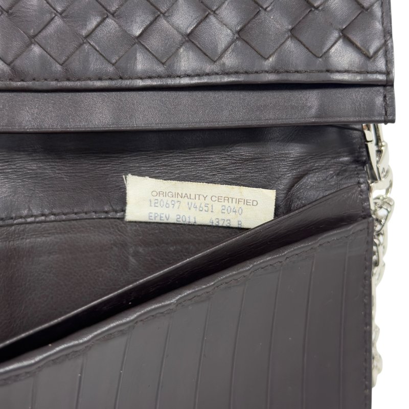 BOTTEGA VENETA *自加鏈＞送無品牌扣＋無品牌鏈帶* 織皮 斜揹袋-14