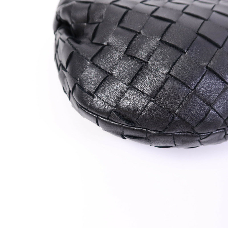 BOTTEGA VENETA 羊皮皮革Mini Jodie手挽袋-12