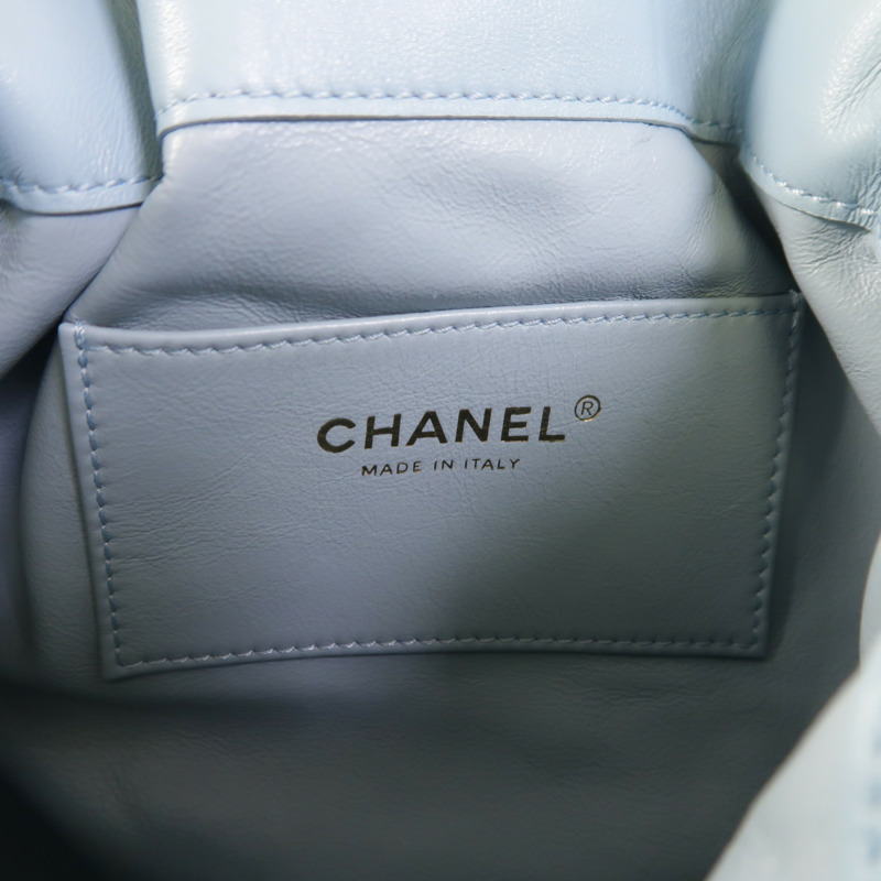 CHANEL 羊皮皮革Bucket Bag手挽肩背兩用袋-5