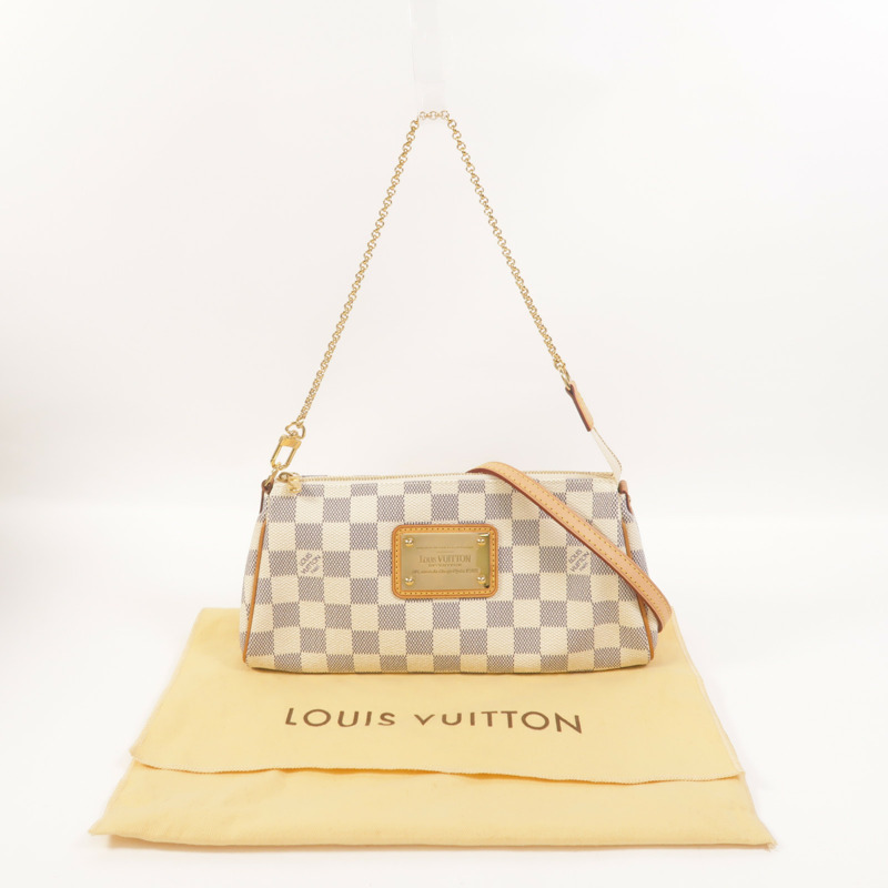 LOUIS VUITTON Damier Azur Eva金扣手挽肩背兩用袋-9