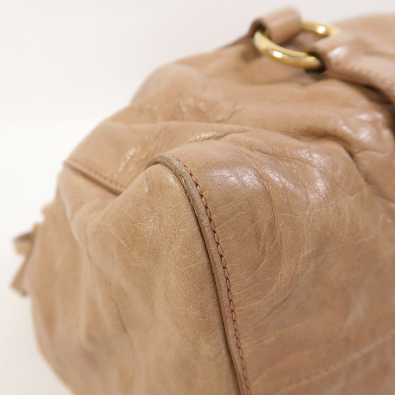 Miu Miu 牛皮皮革2 Way Shoulder金扣手挽肩背兩用袋-12