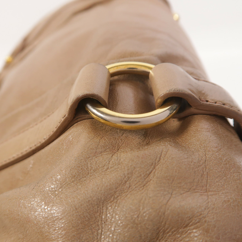 Miu Miu 牛皮皮革2 Way Shoulder金扣手挽肩背兩用袋-15