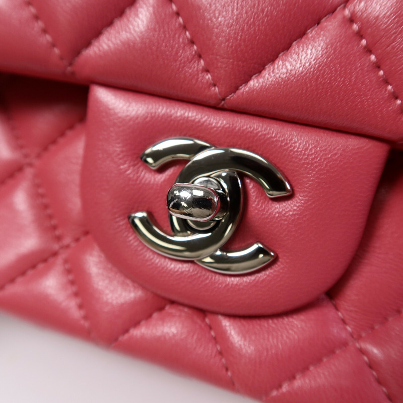 CHANEL 羊皮皮革Classic 20鏈帶肩背袋-6