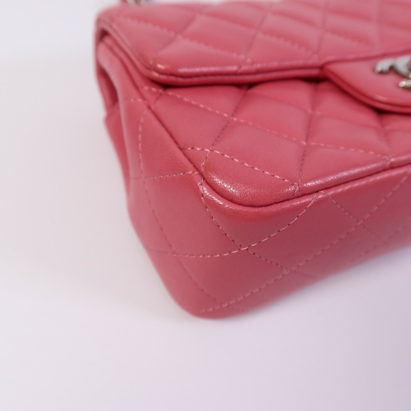 CHANEL 羊皮皮革Classic 20鏈帶肩背袋-11