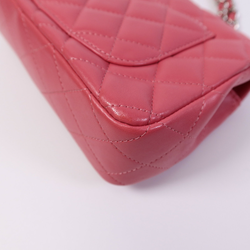 CHANEL 羊皮皮革Classic 20鏈帶肩背袋-12