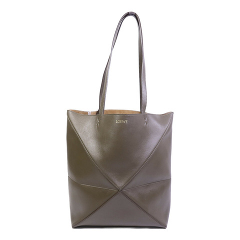 LOEWE 牛皮皮革Puzzle Fold Tote Medium手挽袋