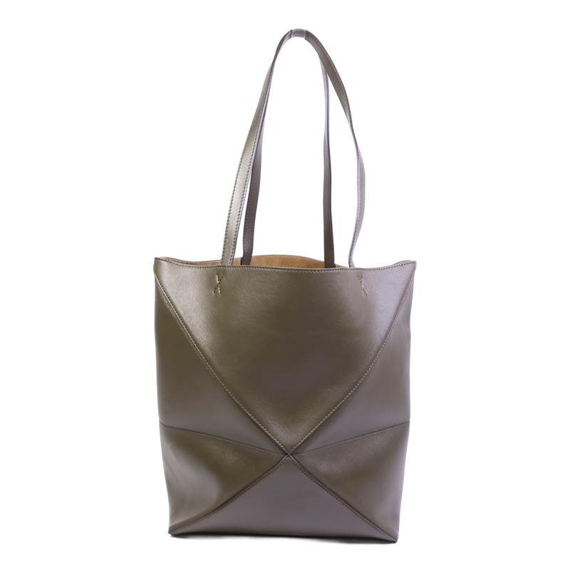 LOEWE 牛皮皮革Puzzle Fold Tote Medium手挽袋-1