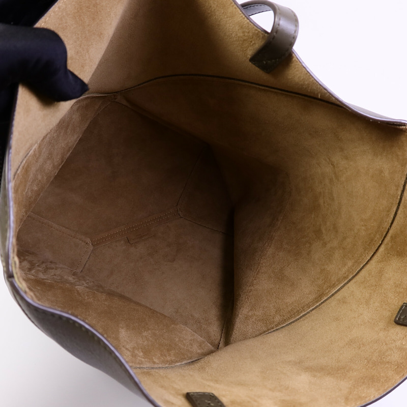 LOEWE 牛皮皮革Puzzle Fold Tote Medium手挽袋-4