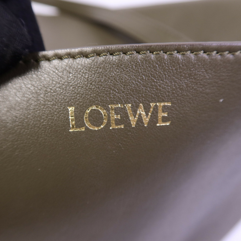 LOEWE 牛皮皮革Puzzle Fold Tote Medium手挽袋-5