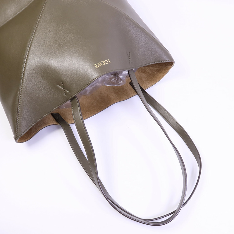 LOEWE 牛皮皮革Puzzle Fold Tote Medium手挽袋-7