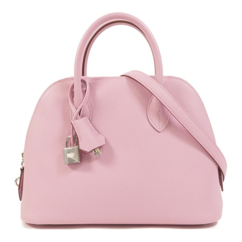 HERMES Epsom皮革Bolide 1923手挽肩背兩用袋Mauve Sylvestre