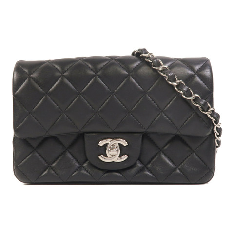 CHANEL 羊皮皮革Mini Classic 20鏈帶肩背袋