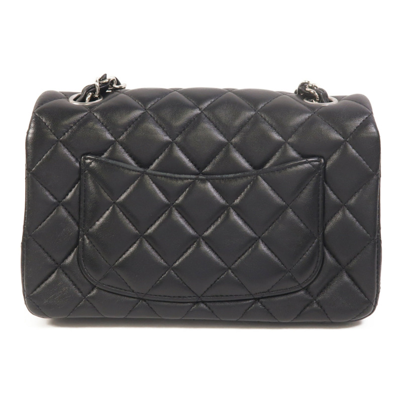 CHANEL 羊皮皮革Mini Classic 20鏈帶肩背袋-1