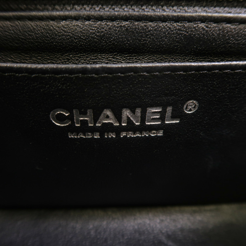CHANEL 羊皮皮革Mini Classic 20鏈帶肩背袋-5