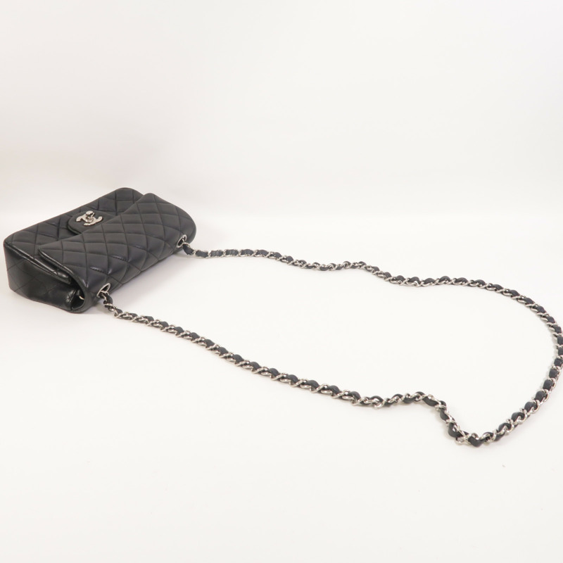 CHANEL 羊皮皮革Mini Classic 20鏈帶肩背袋-8