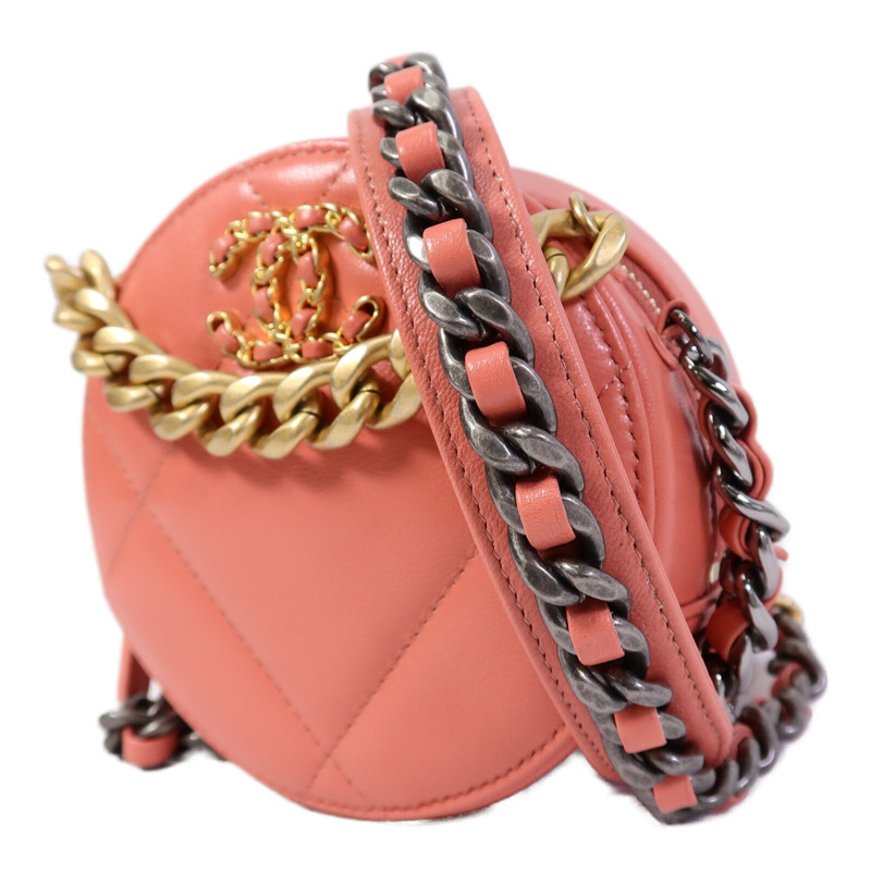 CHANEL 羊皮皮革Chanel 19 Clutch Bag鏈帶肩背袋-2