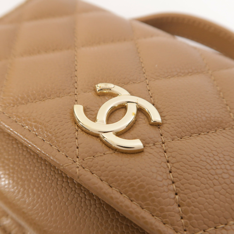 CHANEL 牛皮皮革Mini Business Affinity鏈帶肩背袋-8