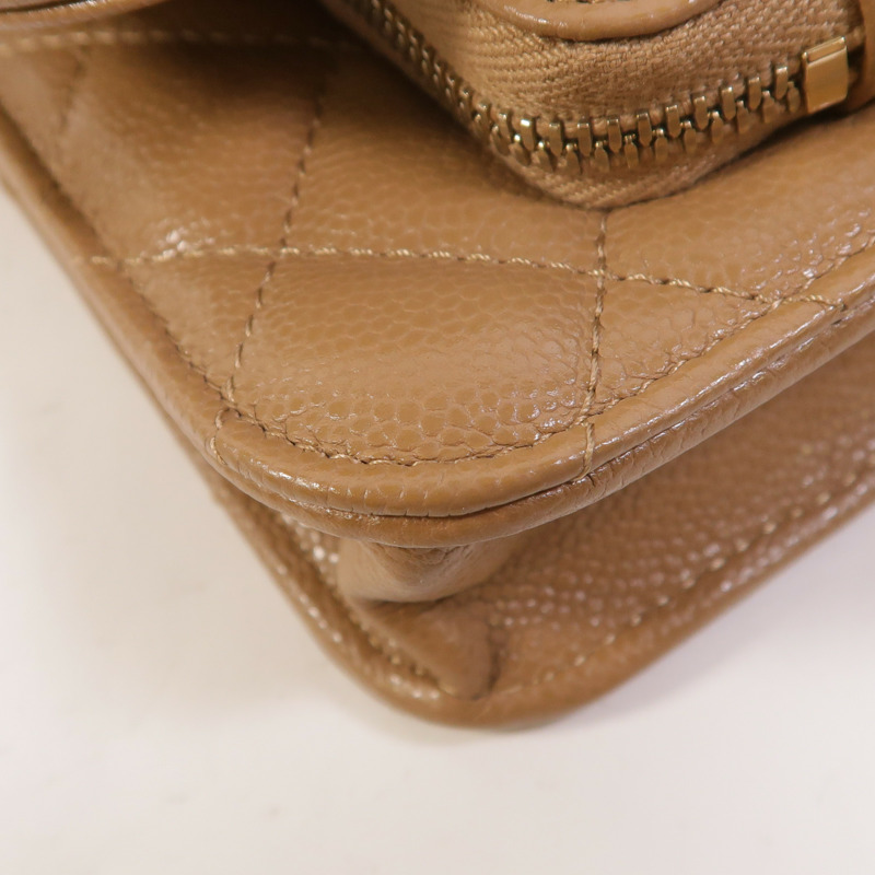 CHANEL 牛皮皮革Mini Business Affinity鏈帶肩背袋-10