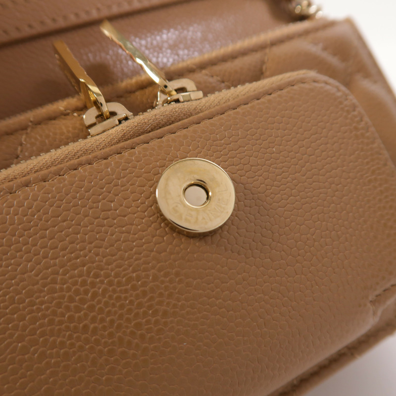 CHANEL 牛皮皮革Mini Business Affinity鏈帶肩背袋-13