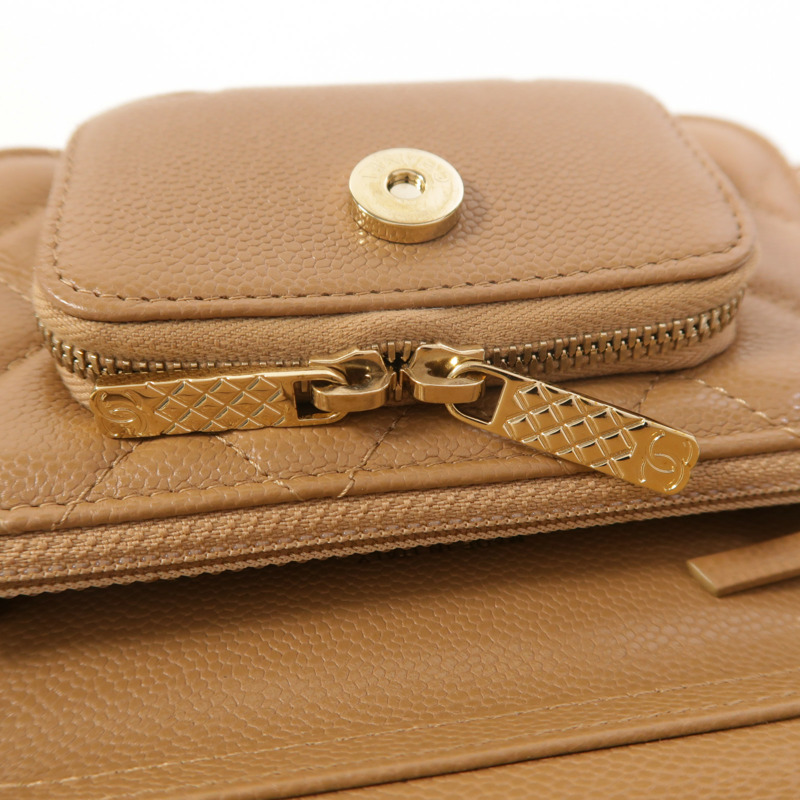 CHANEL 牛皮皮革Mini Business Affinity鏈帶肩背袋-15