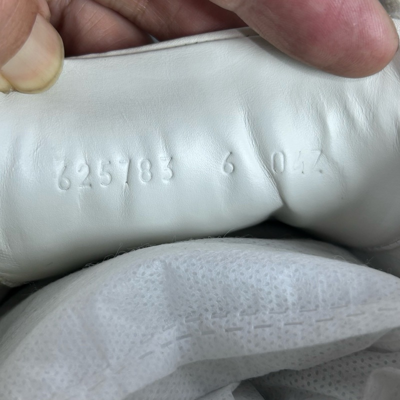 Gucci古馳 雙Glogo 白紅色ace板鞋 尺碼：40碼 6碼 成色：98新-6