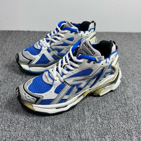 巴黎世家Balenciaga Runner 白藍色休閒老爹鞋 尺碼：39碼 成色：98新